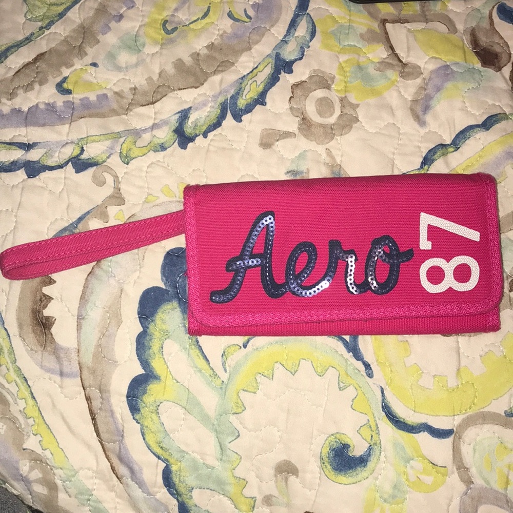Aeropostal Hot Pink Wristlet